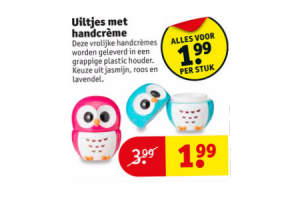 uiltjes met handcreme