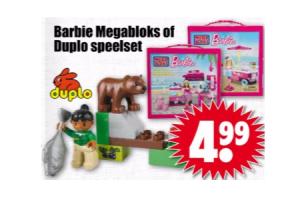 barbie megabloks of duplo speelset