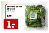 babyleaf sla mix of rucola