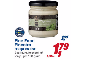fine food finestro mayonaise