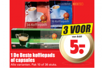 1 de beste koffi epads of capsules