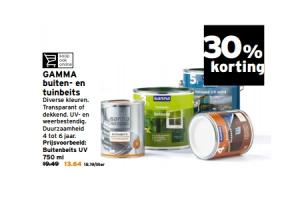 gamma buiten  en tuinbeits