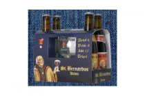 st. bernardus kadoverpakking met glas