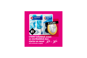 c1000 toiletblok ocean en stortbakblok duo starter en navul