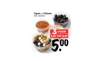tapas of olijven