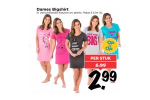 dames bigshirt