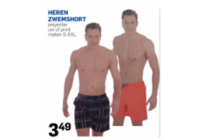 waar dan ook campagne Zijdelings Heren zwembroek voor €3,49 - Beste.nl