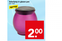 solarlamp in glazen pot