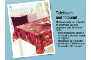 tafellaken met fotoprint