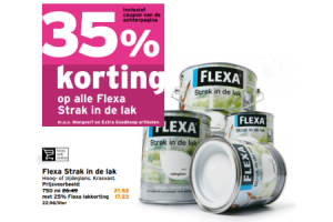 alle flexa strak in de lak