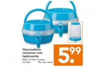opvouwbare container met tapkraantje