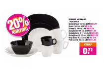 servies vierkant
