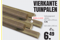 vierkante tuinpalen