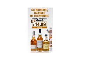 glenkinchie talisker of dalwhinnie whisky plus foodspray