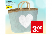 strandtas shopper zeegras