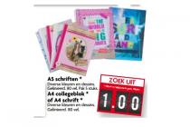 a5 schriften a4 collegeblok  of a4 schrift