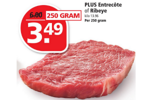 plus entrecote of ribeye