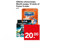 gilette scheermesjes mach3 mesjes 12 stuks of fusion 8 stuks