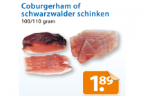 coburgerham of schwarzwalder schinken