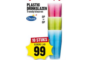 plastic drinkglazen