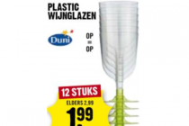 plastic wijnglazen