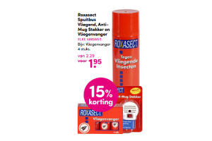 roxasect spuitbus vliegend antimug stekker en vliegenvanger