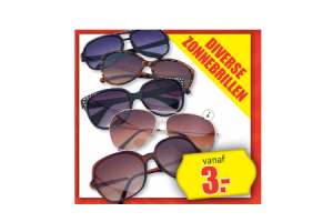 diverse zonnebrillen