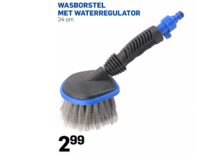 wasborstel met waterregulator