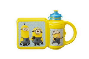 minions lunchbox en drinkfles