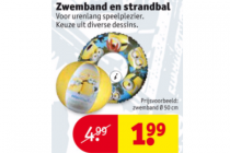minions zwemband en strandbal