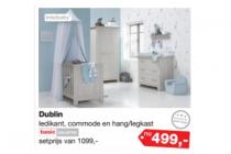 dublin set ledikant commode en hanglegkast