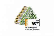 gp batterijpack 24 pack aa of 36 pack aaa