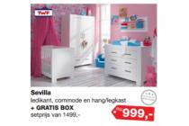 sevilla ledikant commode en hanglegkast plus gratis box