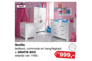 sevilla ledikant commode en hanglegkast plus gratis box