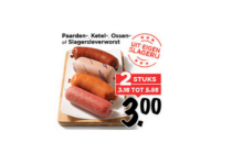 paarden  ketel  ossen  of slagersleverworst