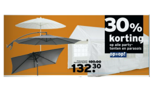 partytent en parasols