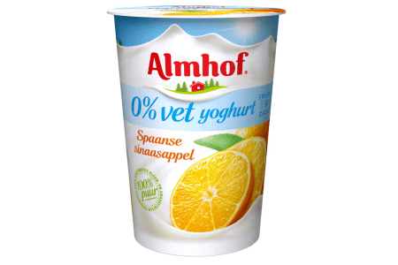 almhof halfvolle 0 vet yoghurt spaanse sinaasappel