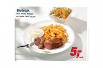 biefstuk met frites salade en saus naar keuze