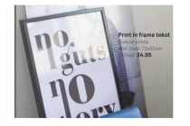 print in frame tekst