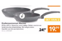 koekenpannenset marmer