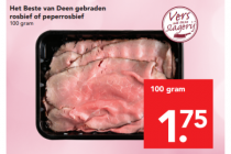 het beste van deen gebraden rosbief of peperrosbief