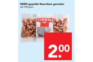 deen gepelde noordzee garnalen