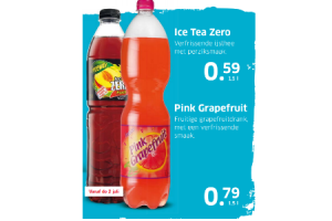 ice tea zero of pink grapefruit