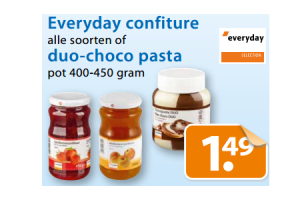 everyday confiture of duo choco pasta