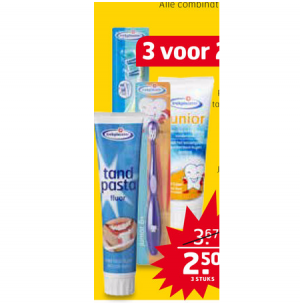 trekpleister tandpasta en tandenborstel