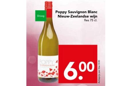 poppy wauvignon blanc nieuw zeelandse wijn