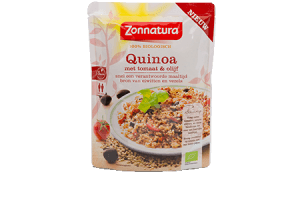 zonnatura quinoa met olijf en tomaat