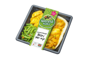 hindoestaanse roti met kip