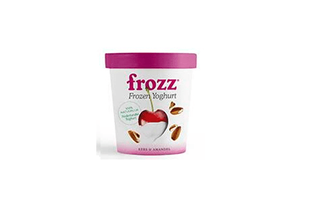 frozz frozen yoghurt kers  amandel
