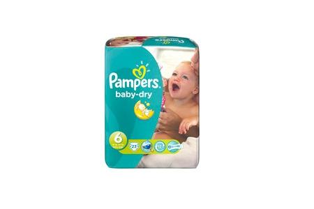 pampers luiers baby dry extra large 6